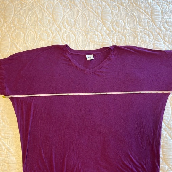 CAbi Serenity Tee Heather Violet Sz XL #3998 EUC - Picture 5 of 6